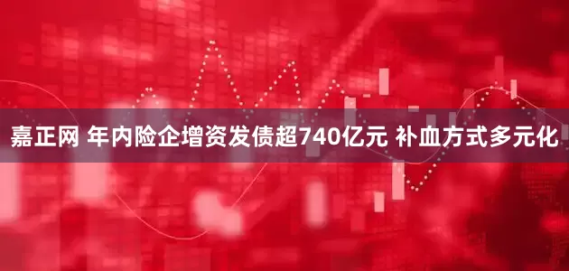 嘉正网 年内险企增资发债超740亿元 补血方式多元化